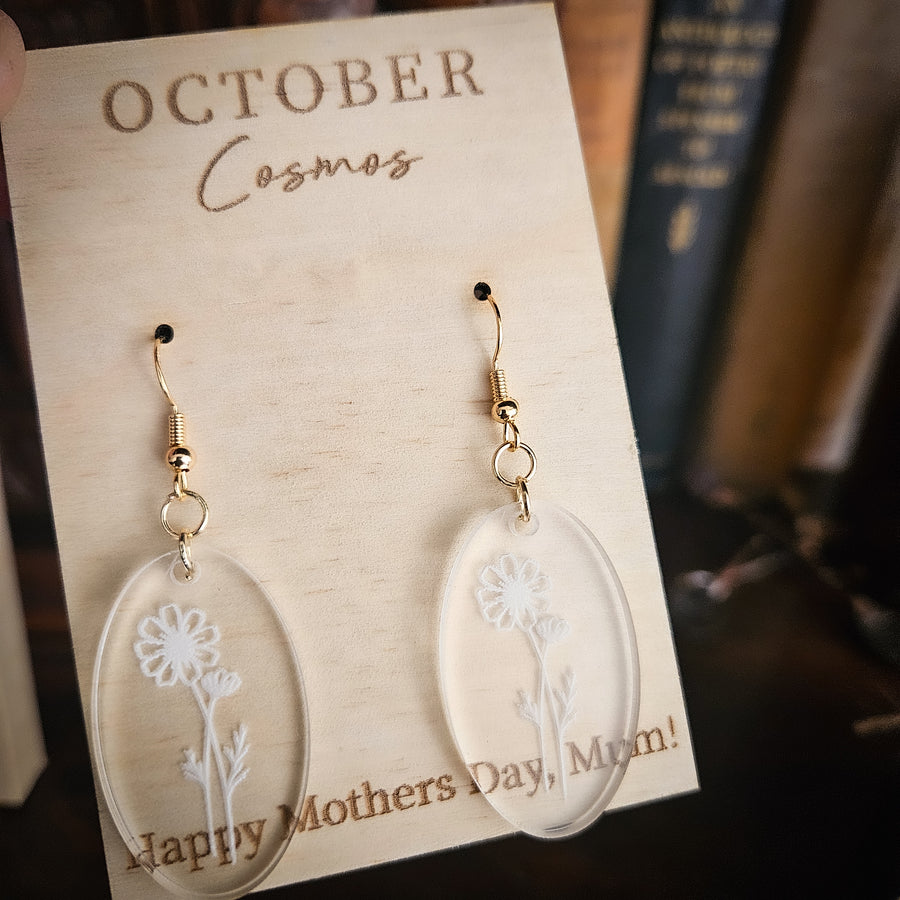 Birth Flower Earrings