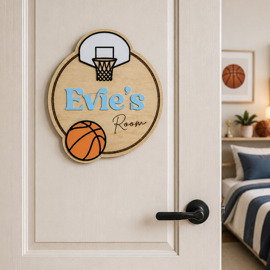 Personalised Basketball Room Sign