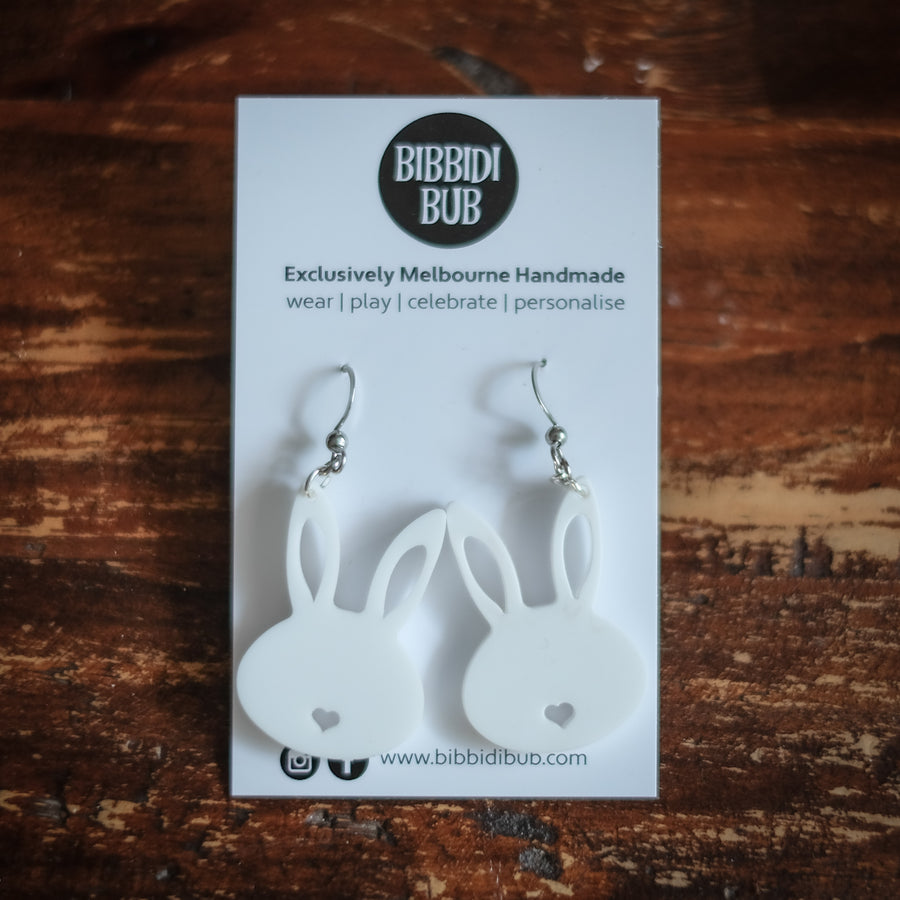 Easter Earrings : Bunny Head