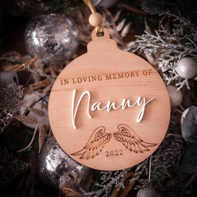 Personalised Memorial Christmas Ornament