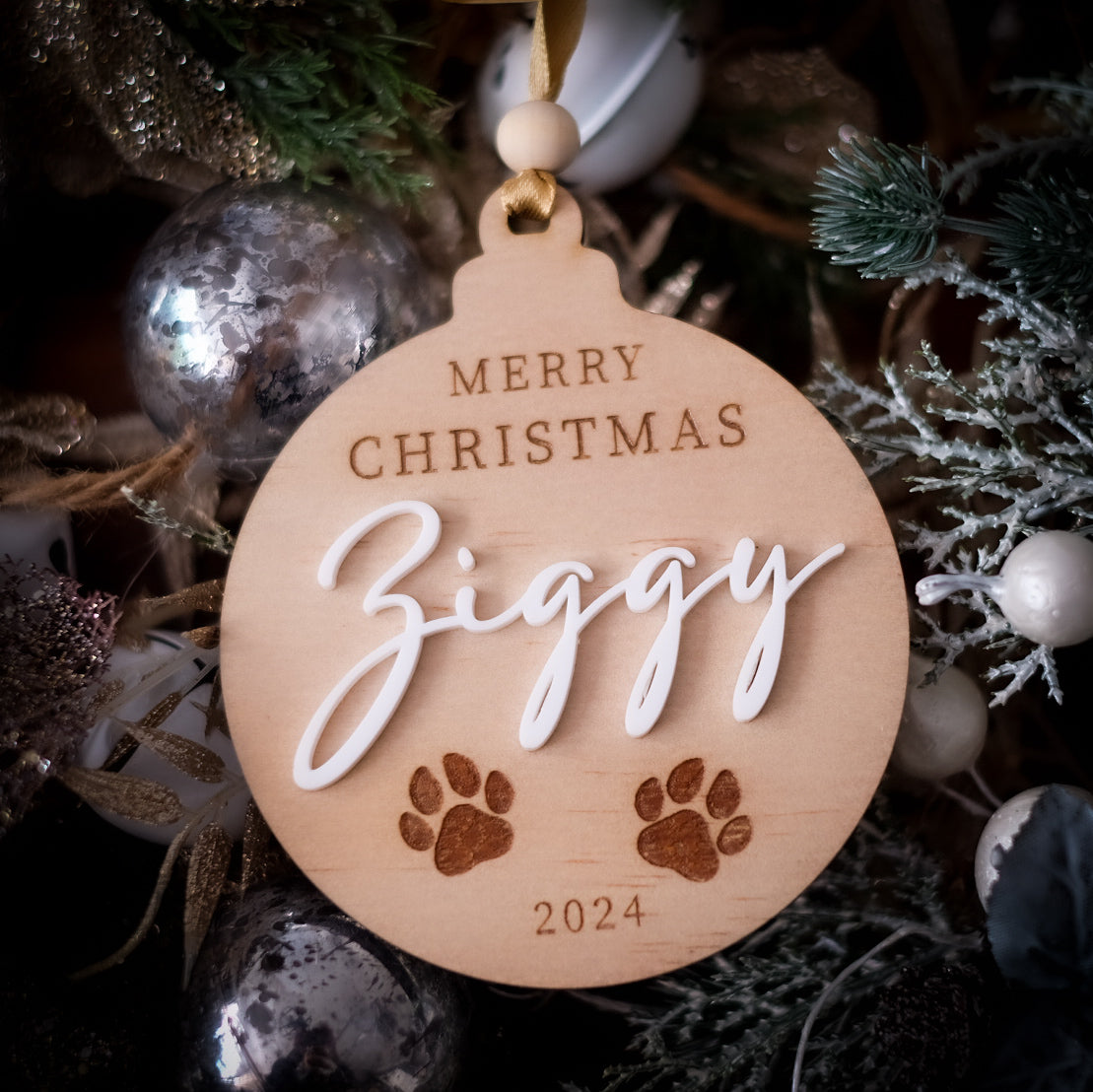 Personalised Pet Christmas Ornament