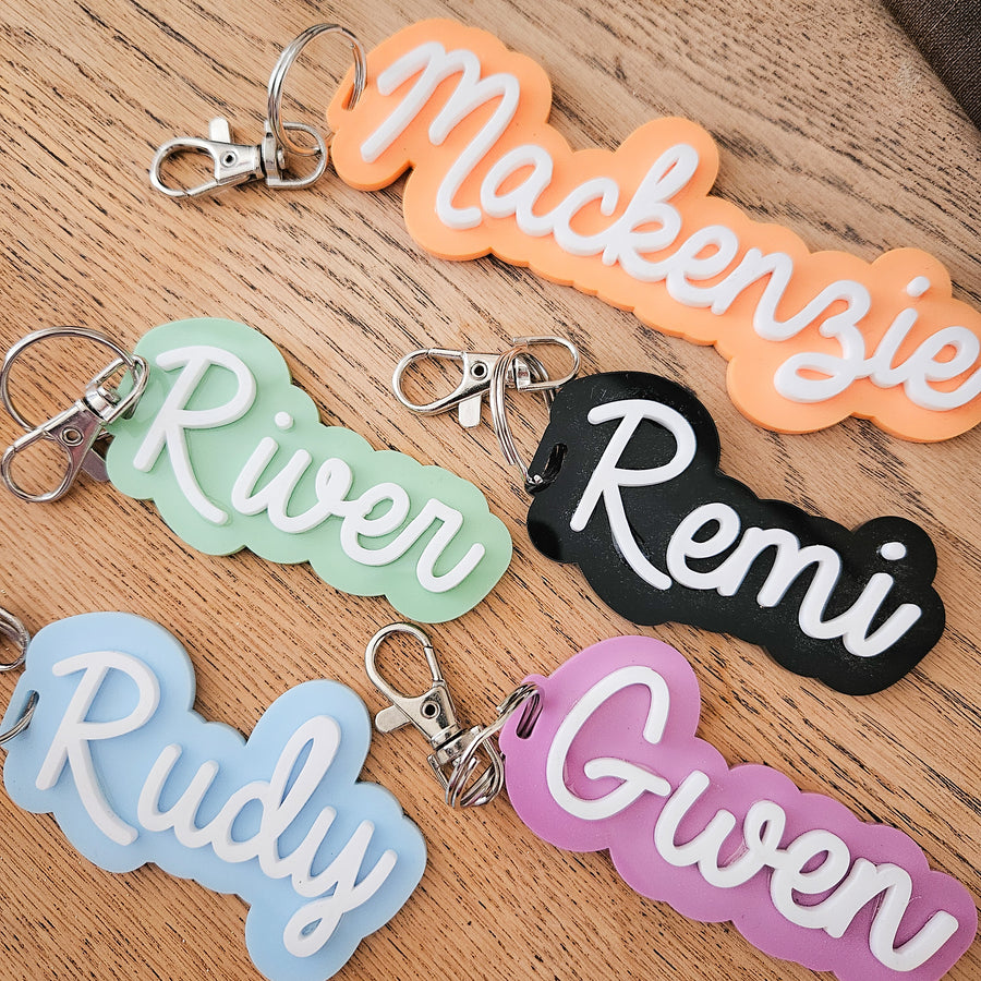 Personalised Acrylic Bag Tags