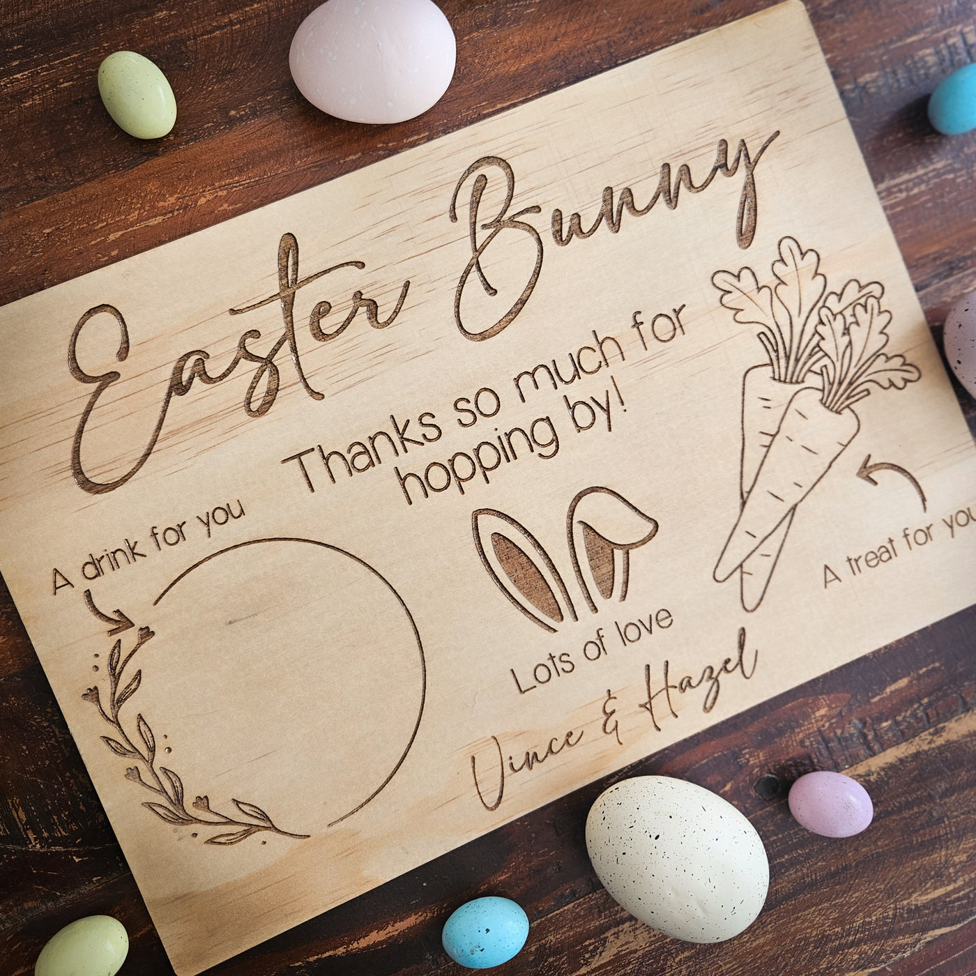 Personalised Easter Bunny Tray