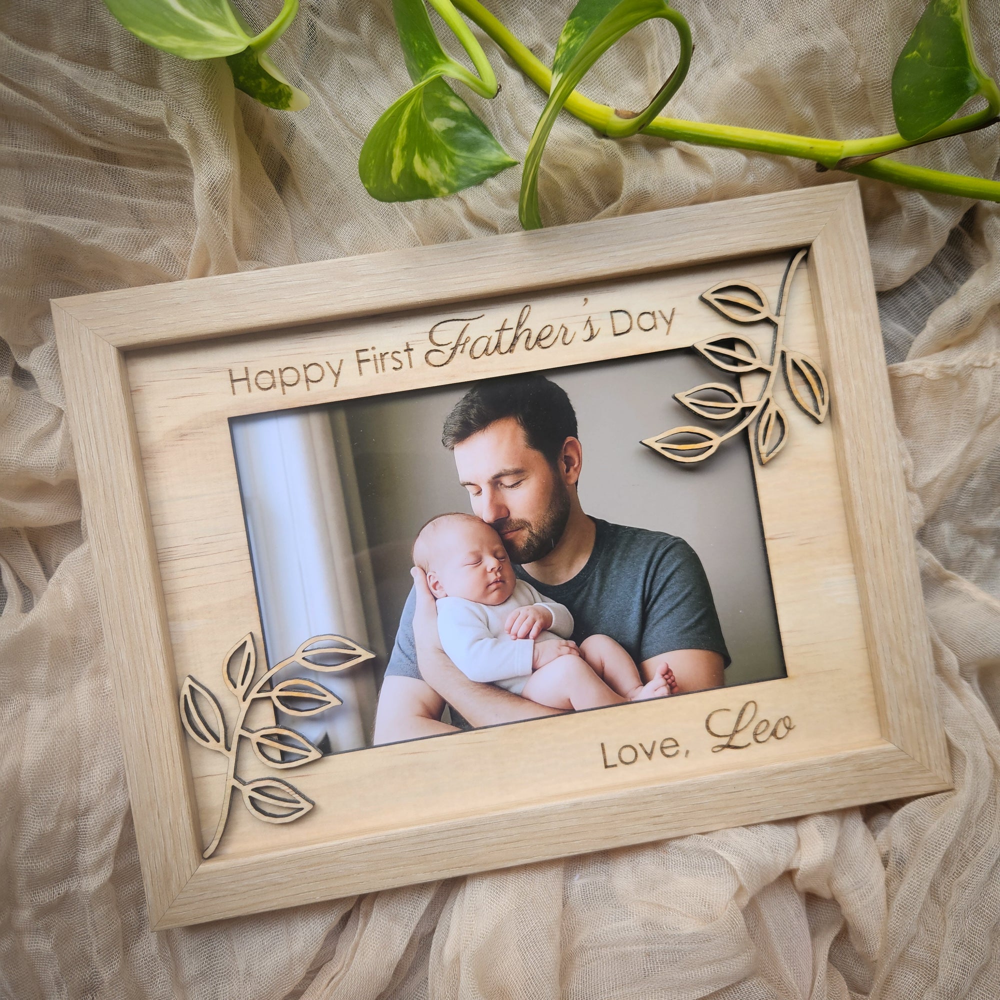 Personalised First Father's Day Photo Frame