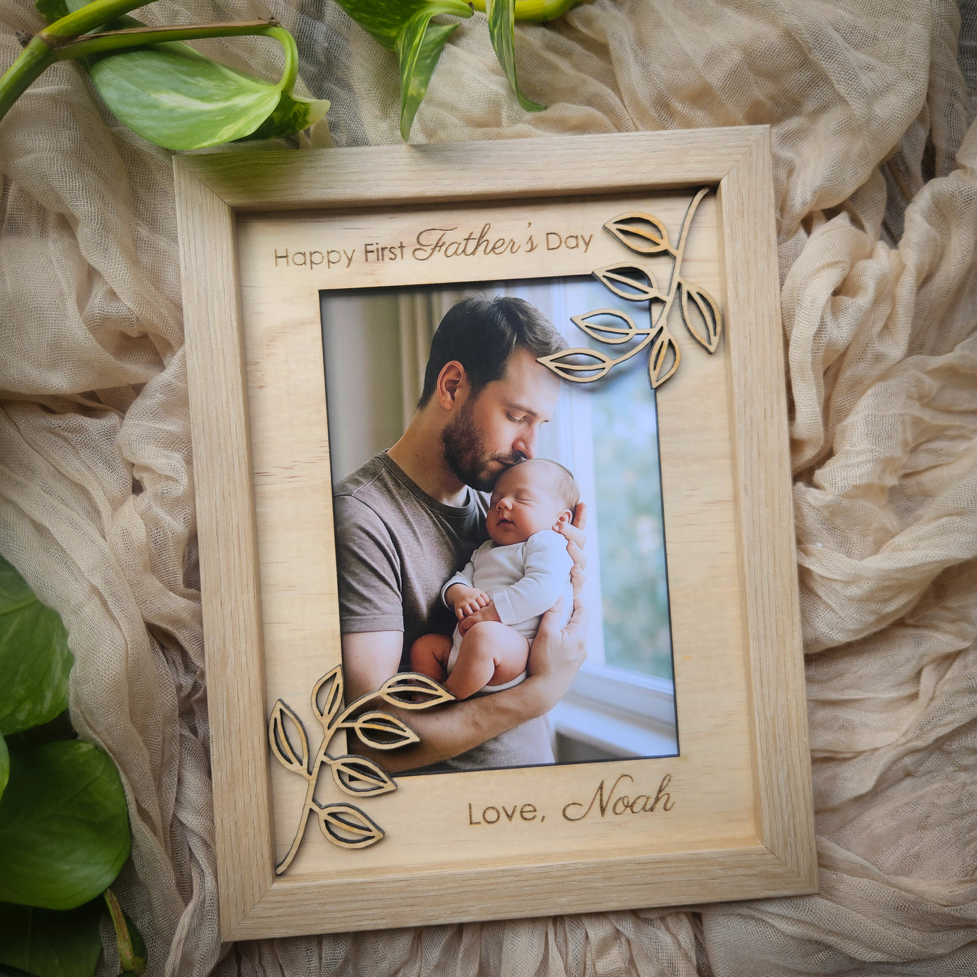 Personalised First Father's Day Photo Frame