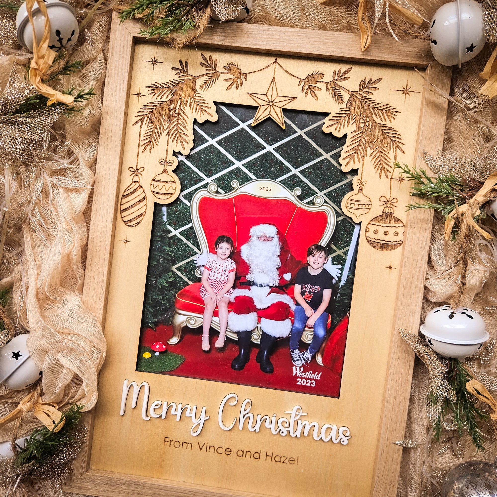 Personalised Christmas Frame for 6x8 photo