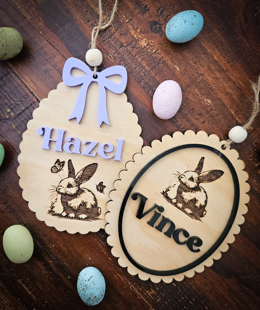 Personalised Easter Basket Tag
