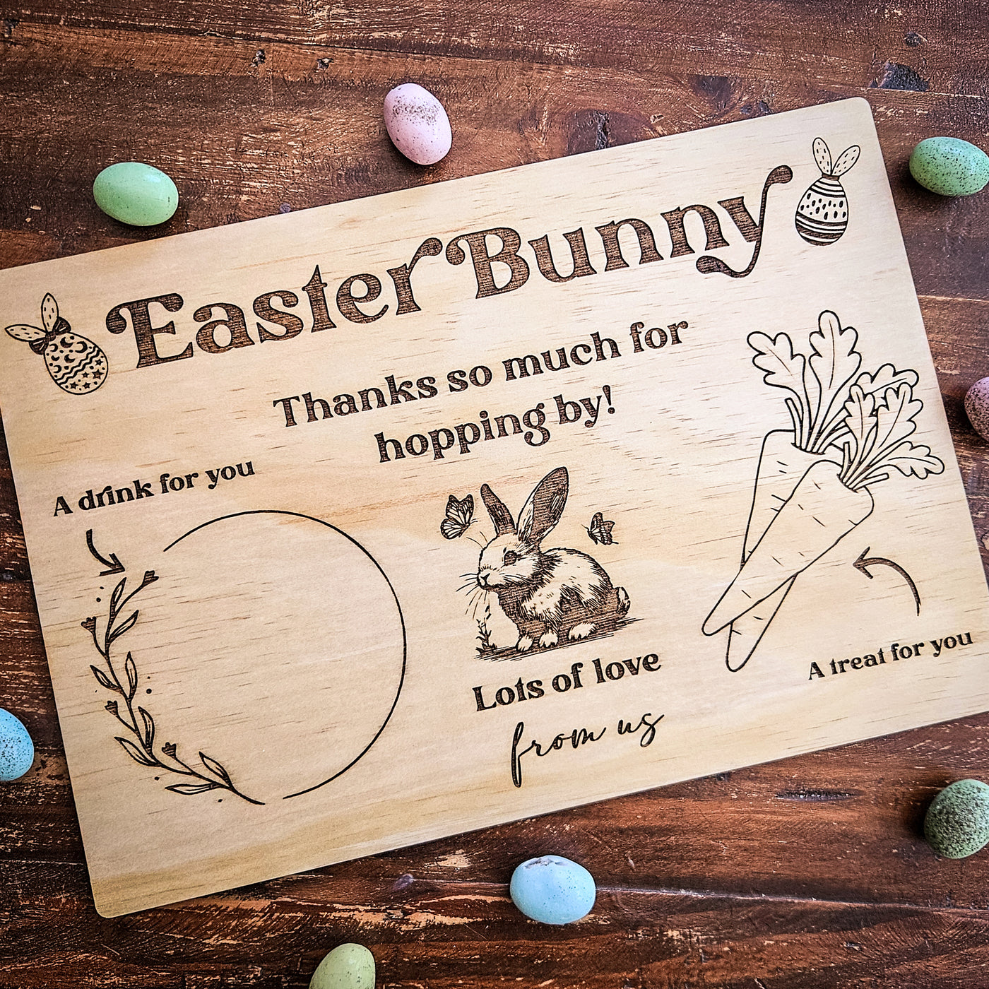 Personalised Easter Bunny Tray