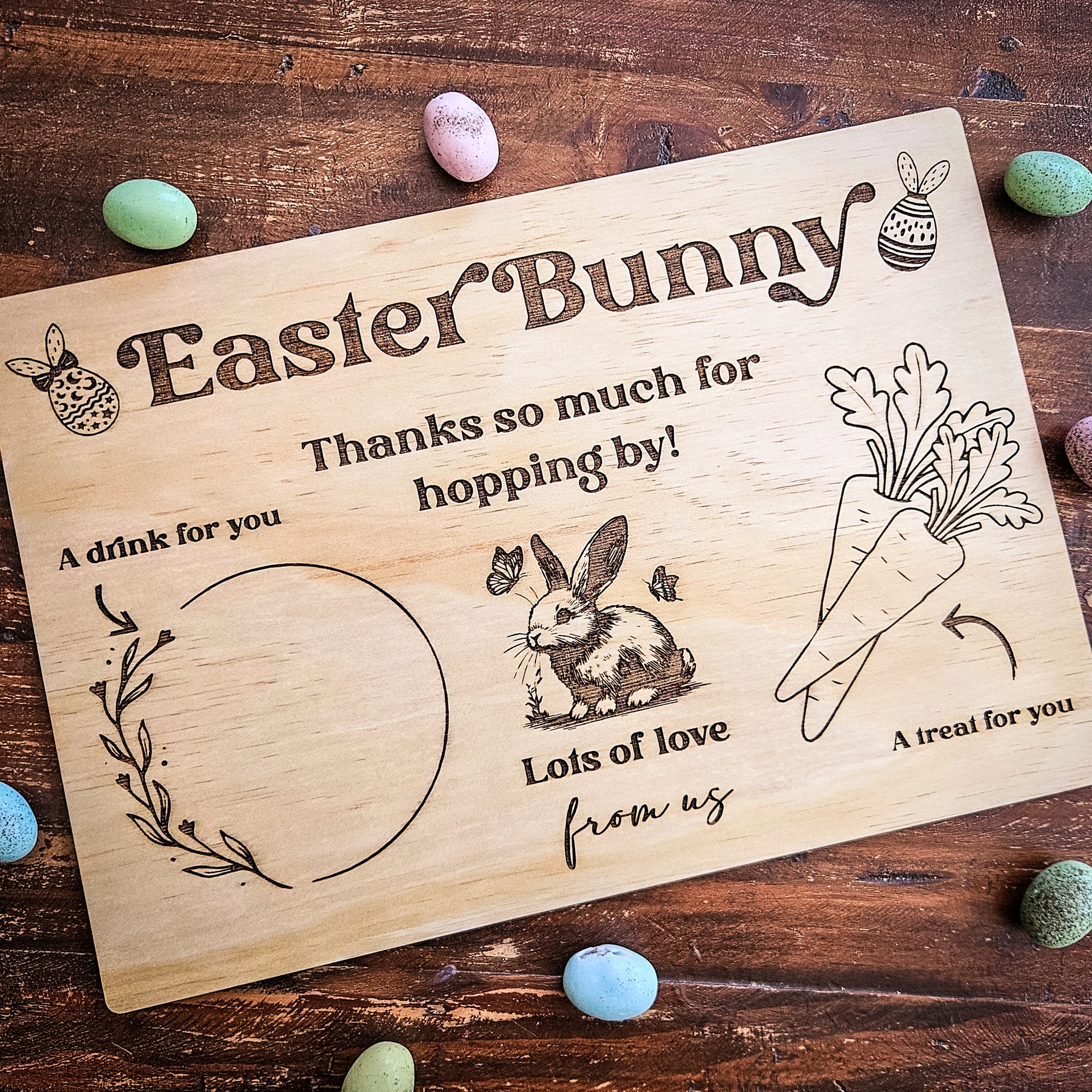 Personalised Easter Bunny Tray