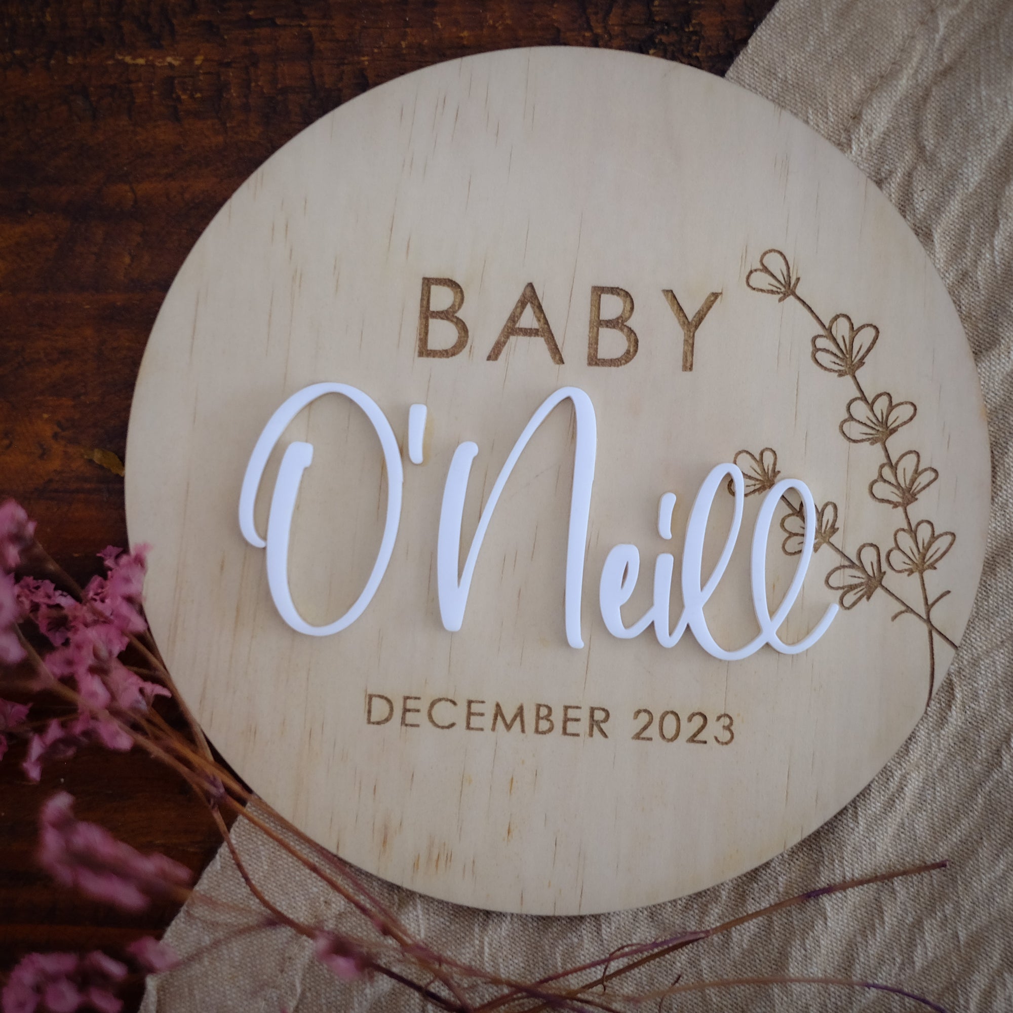 Pregnancy Announcement Plaque