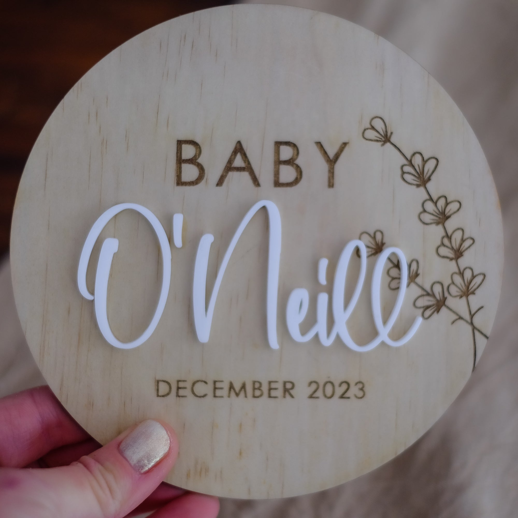 Pregnancy Announcement Plaque