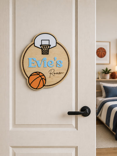 Personalised Basketball Room Sign
