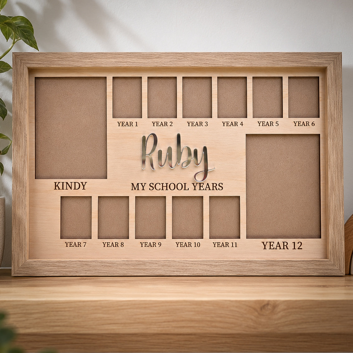 Personalised School Years Photo Frame Larger Size