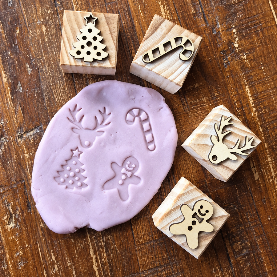 CHRISTMAS Playdough Stamps
