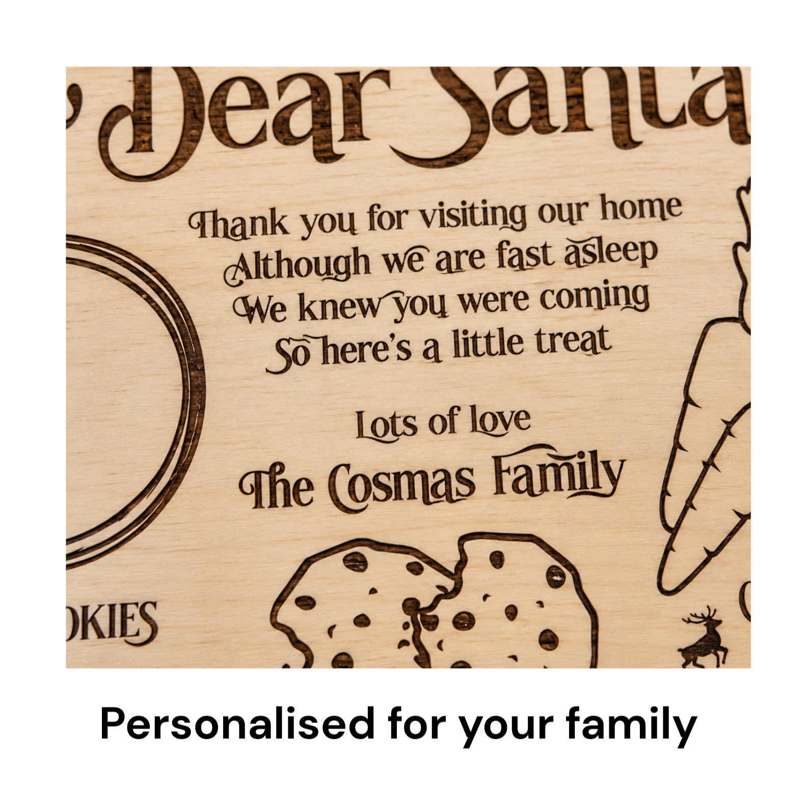 Personalised Santa Treat Tray