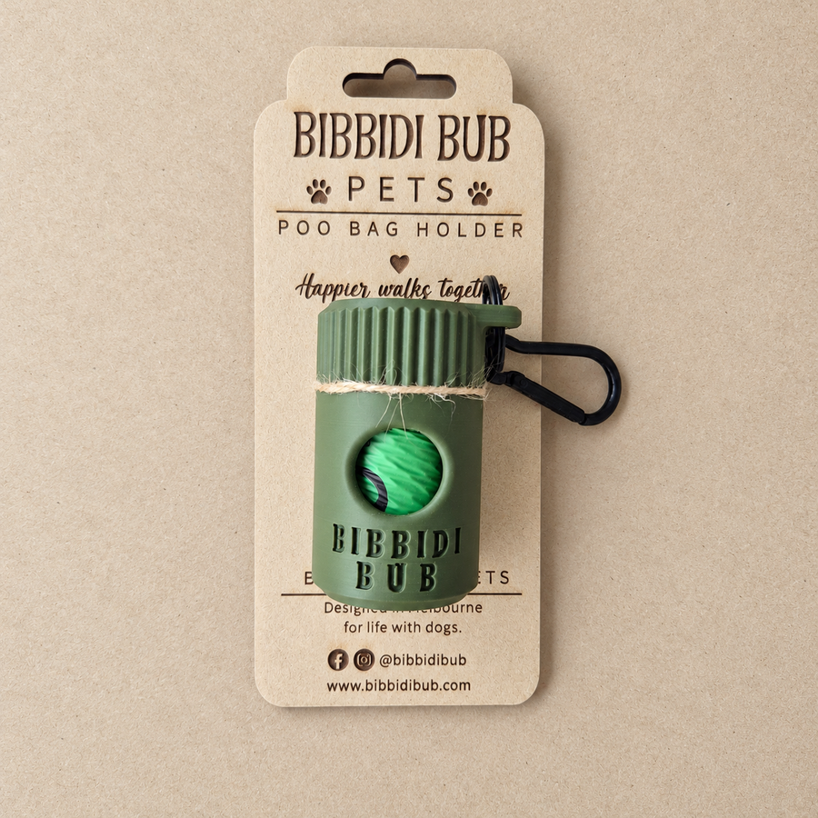 Dog Poo Bag Holder Olive