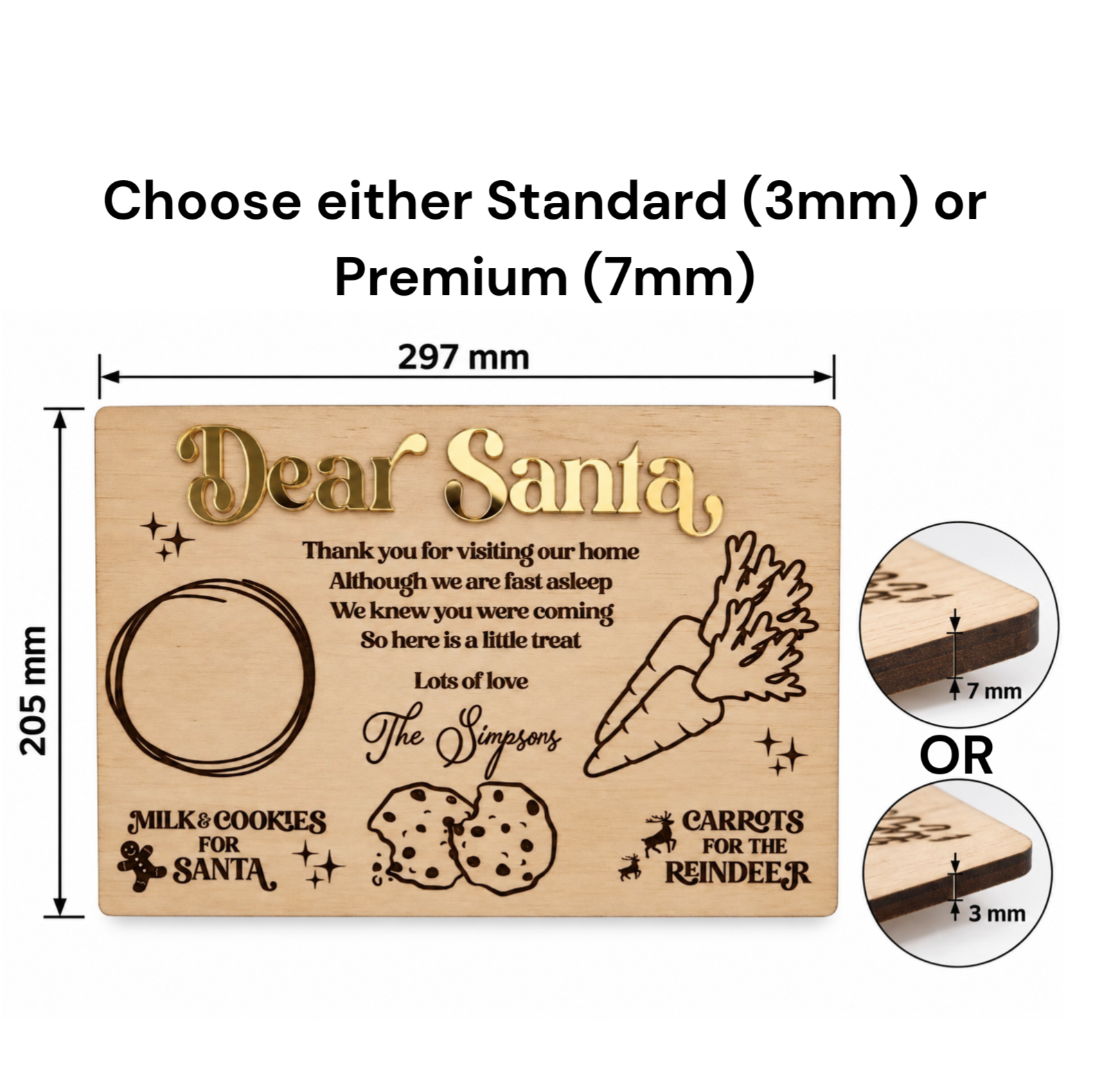 Personalised Santa Treat Tray