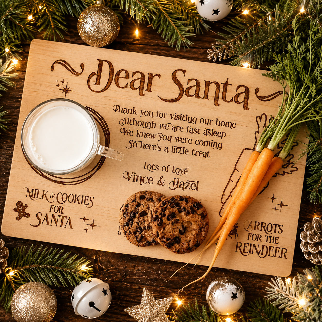 Personalised Santa Treat Tray