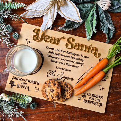 Personalised Santa Treat Tray