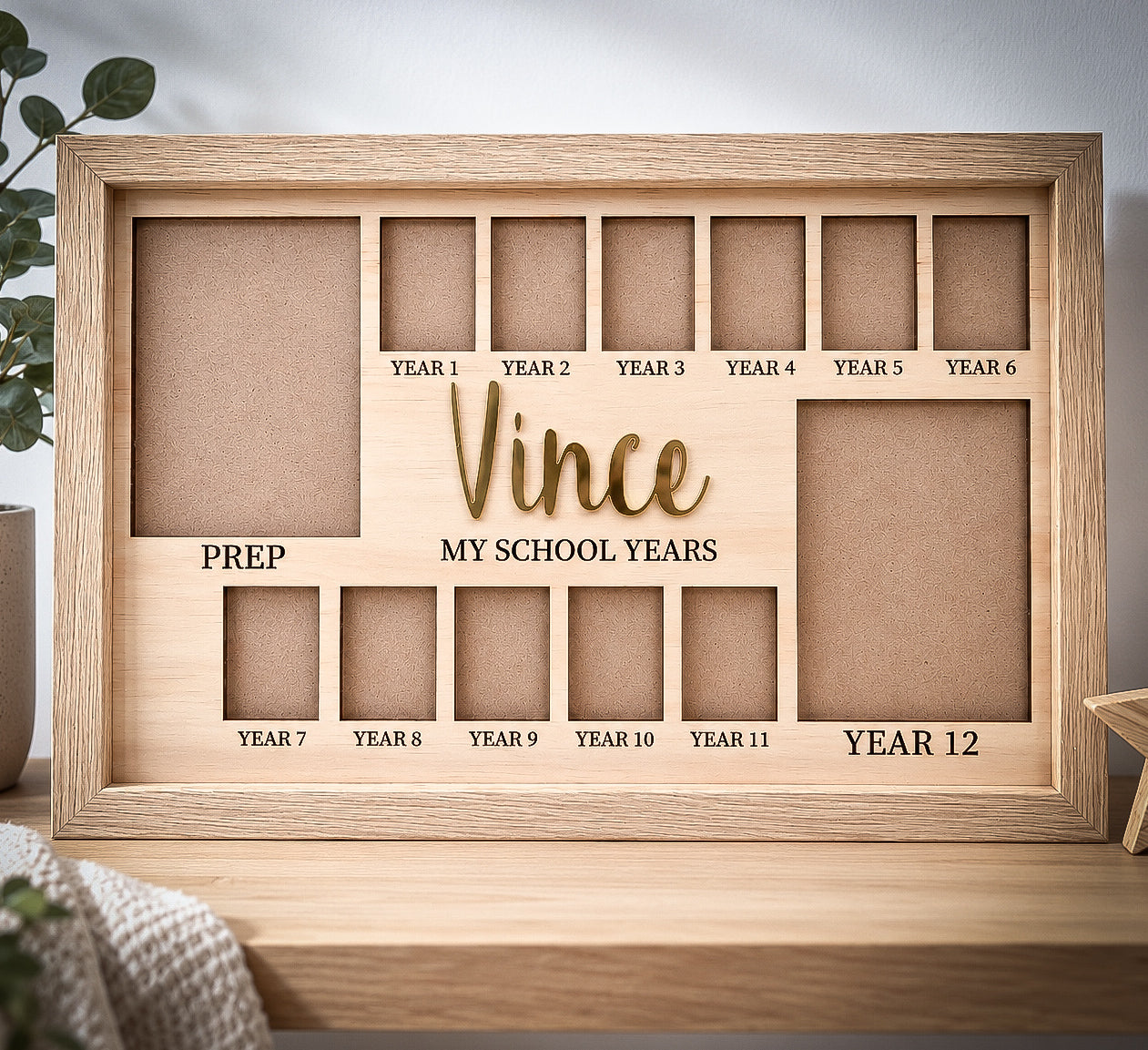 Personalised School Years Photo Frame - Compact Size