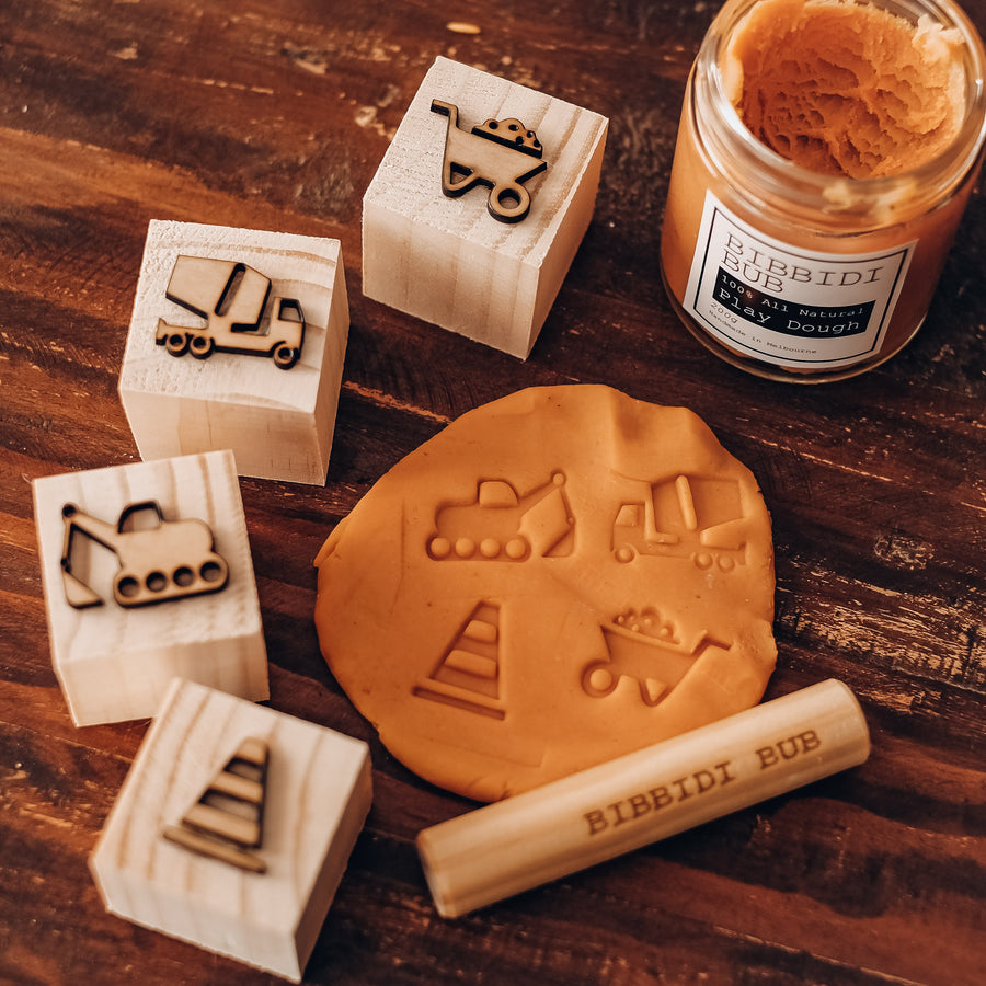 Construction Playdough Stamps