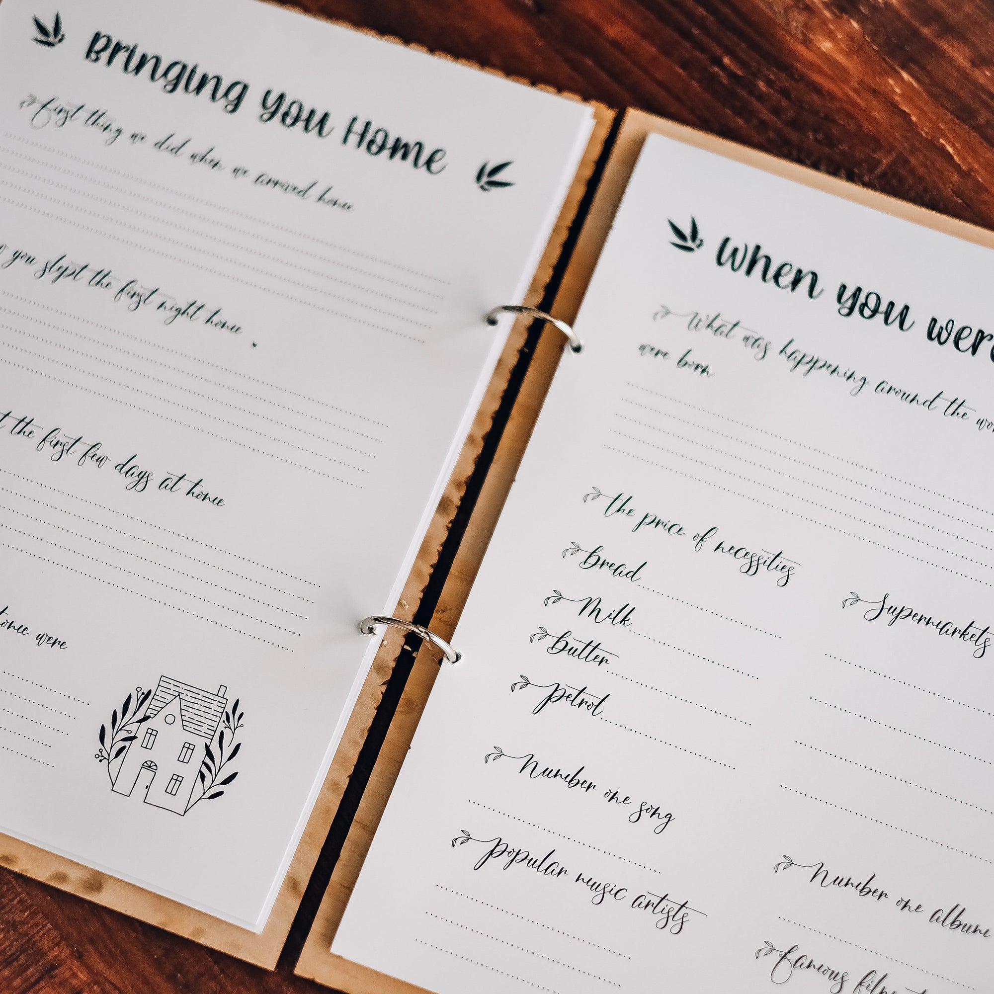 Personalised Baby Memory Book