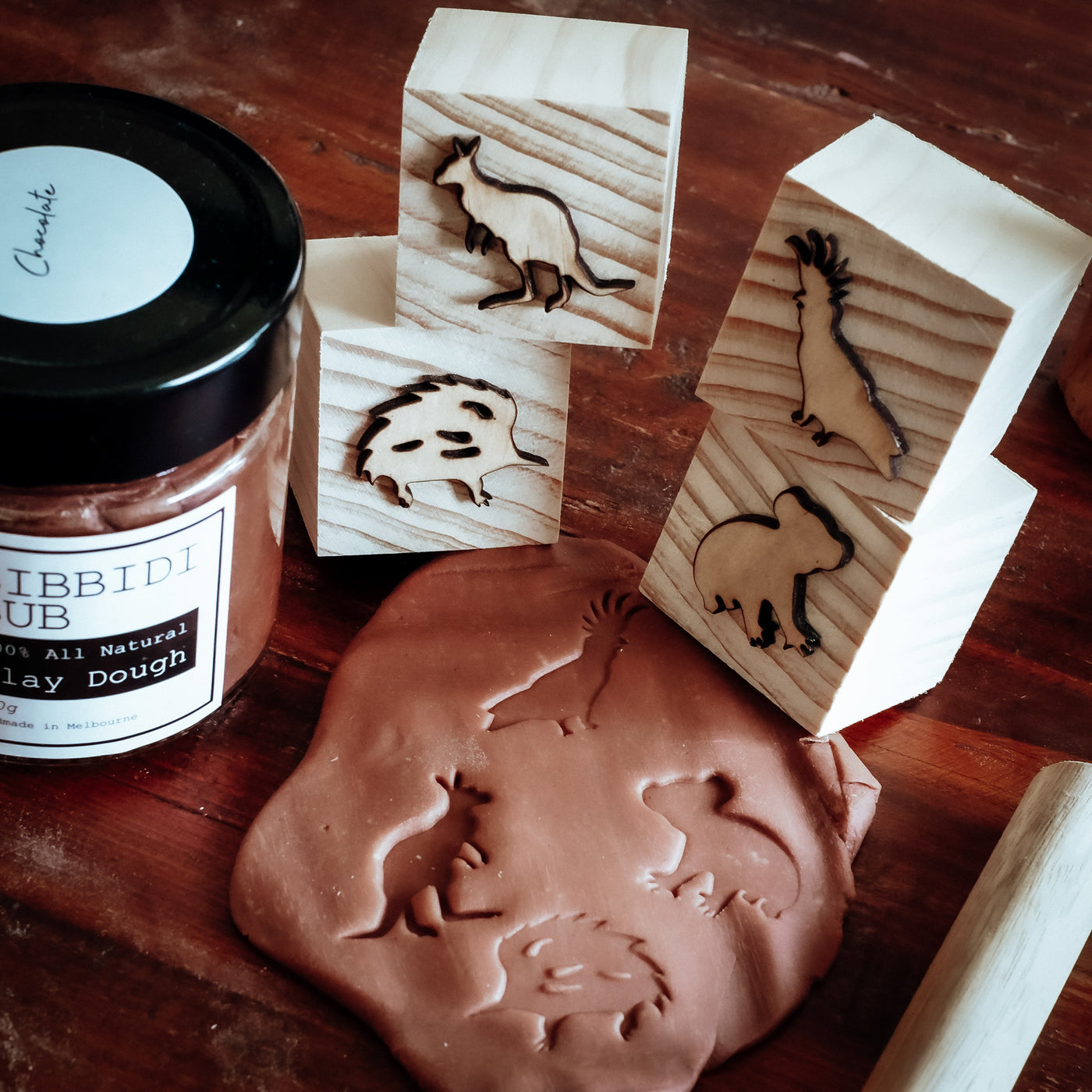 Australian animals Playdough Stamps