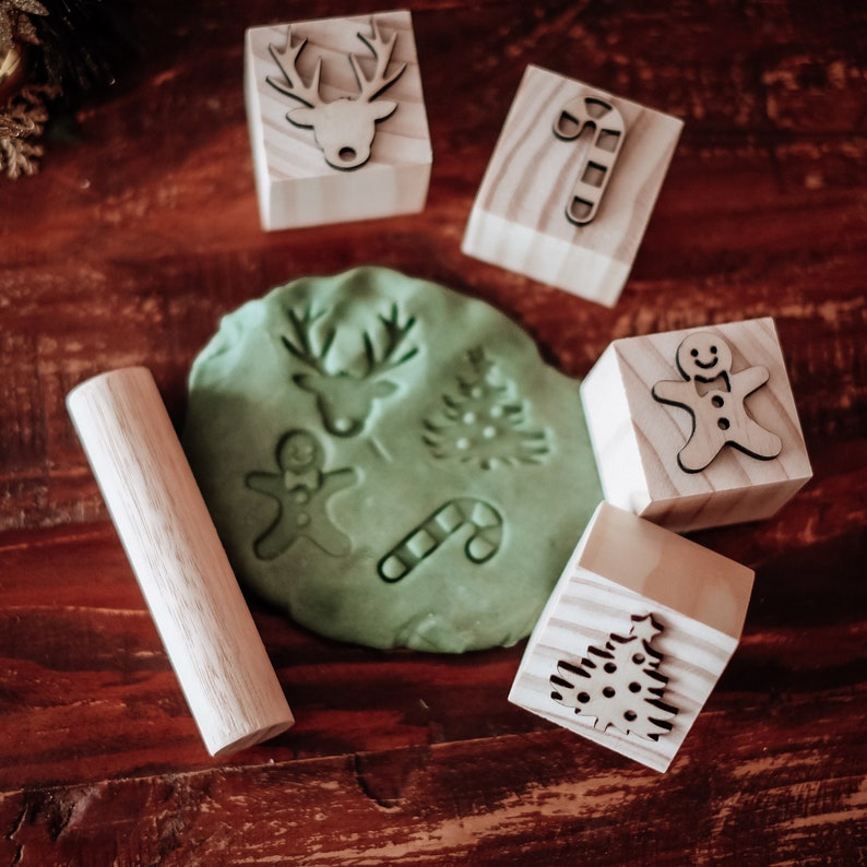 CHRISTMAS Playdough Stamps