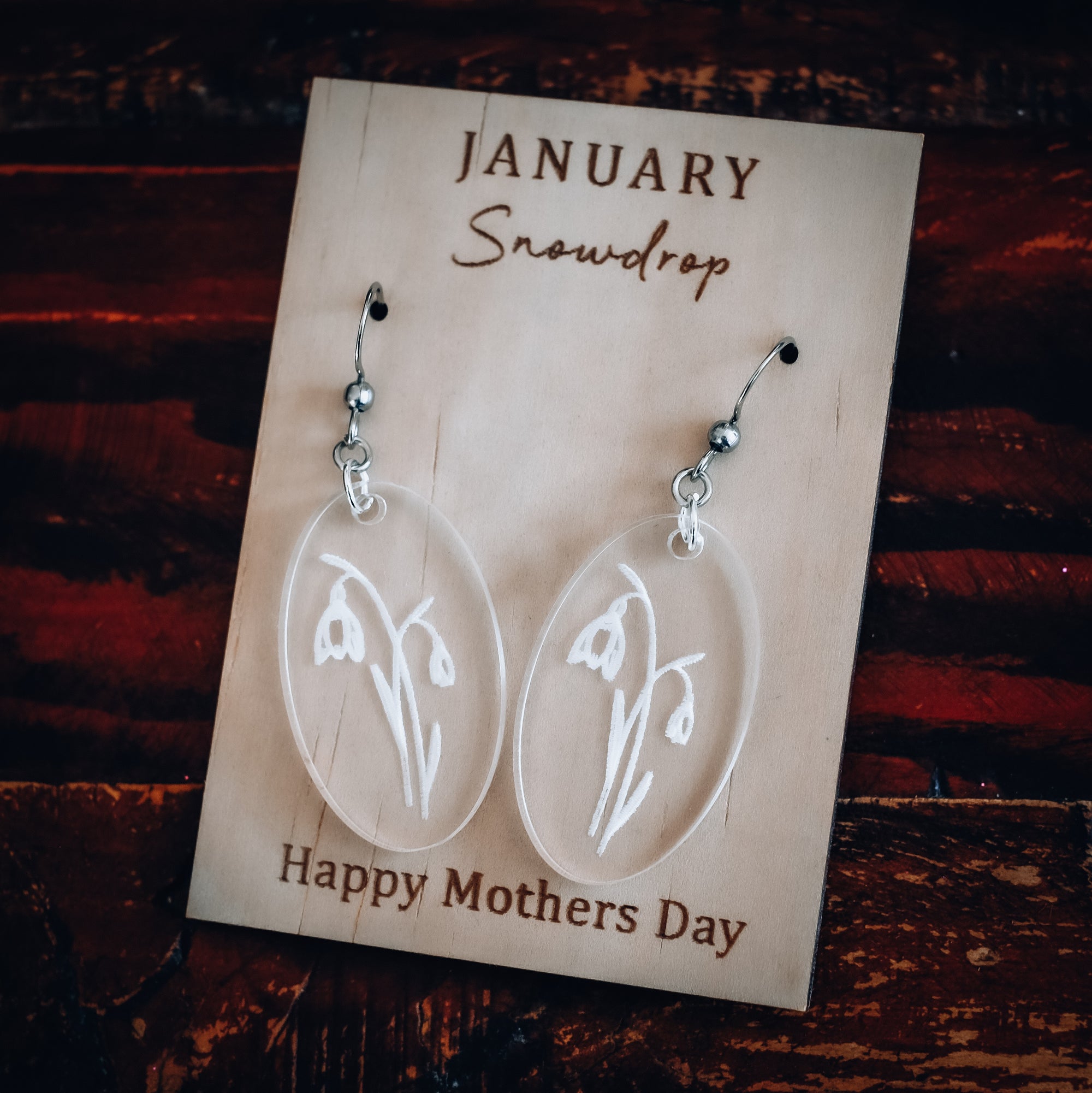 Birth Flower Earrings